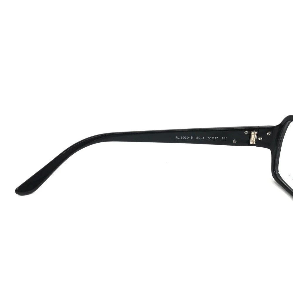Ralph Lauren Eyeglasses Frames RL6030-B 5001 Black Silver Crystals 51-17-135